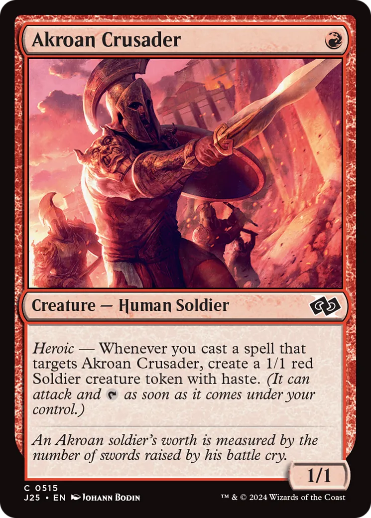 Akroan Crusader — Foundations Jumpstart — Magic: The Gathering