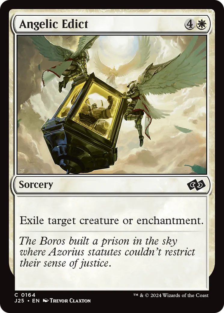 Angelic Edict — Foundations Jumpstart — Magic: The Gathering