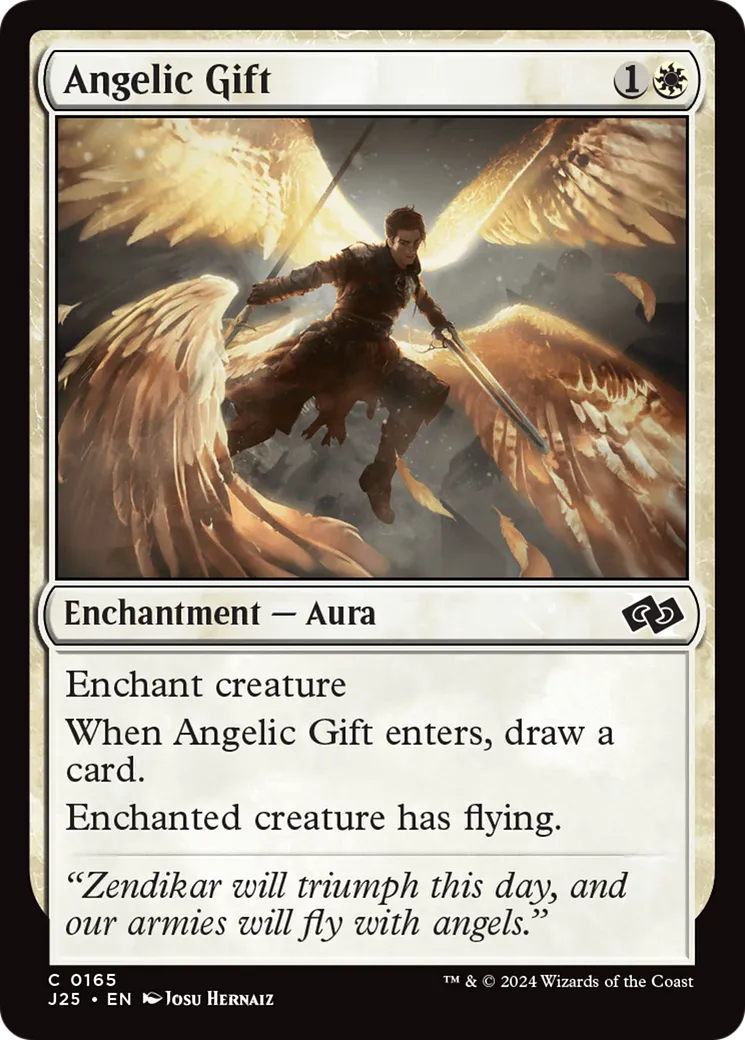 Angelic Gift — Foundations Jumpstart — Magic: The Gathering