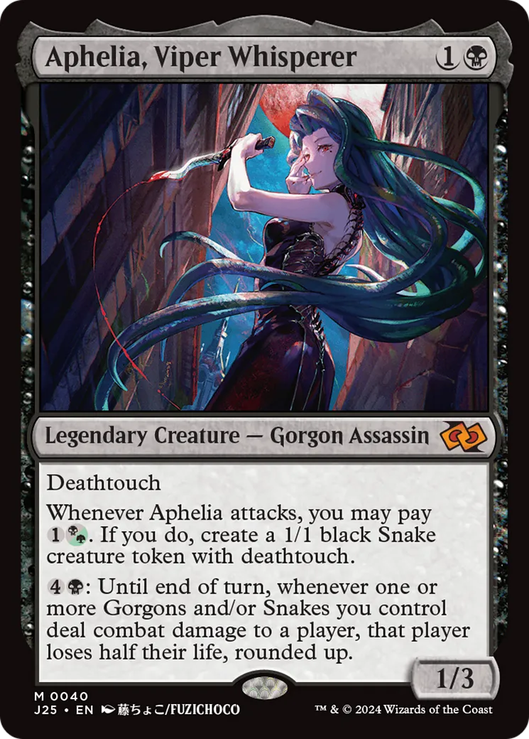 Aphelia, Viper Whisperer — Foundations Jumpstart — Magic: The Gathering