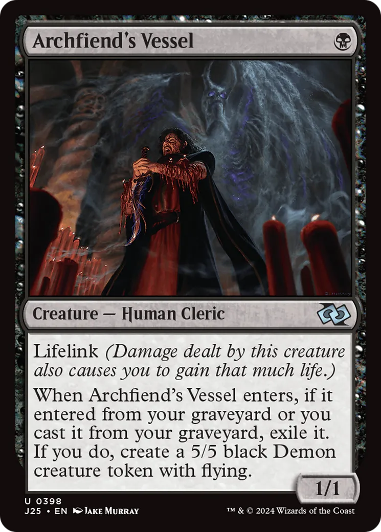 Archfiend's Vessel — Foundations Jumpstart — Magic: The Gathering