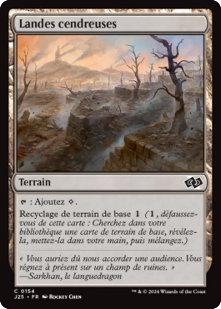 Landes cendreuses — Foundations Jumpstart — Magic: The Gathering