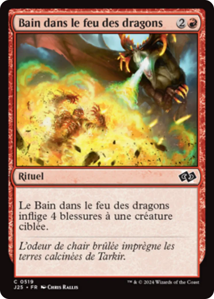 Bain dans le feu des dragons — Foundations Jumpstart — Magic: The Gathering
