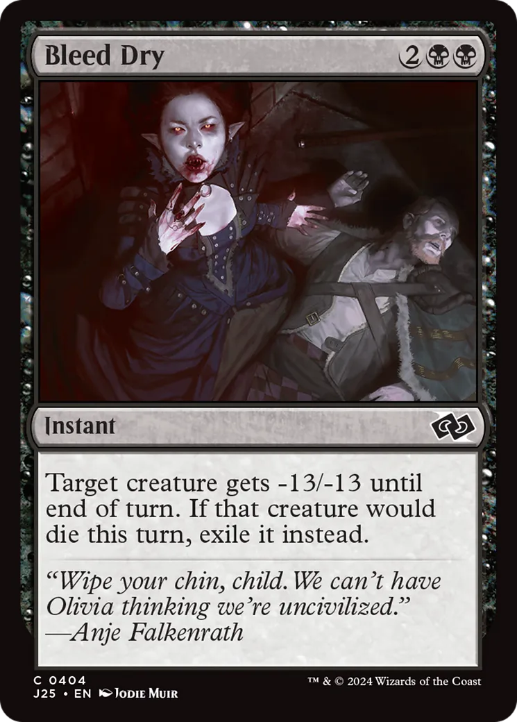 Bleed Dry — Foundations Jumpstart — Magic: The Gathering