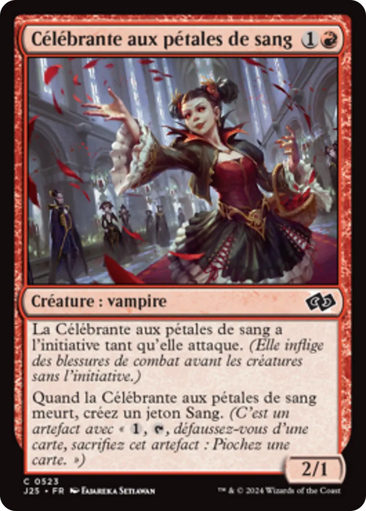 Célébrante aux pétales de sang — Foundations Jumpstart — Magic: The Gathering