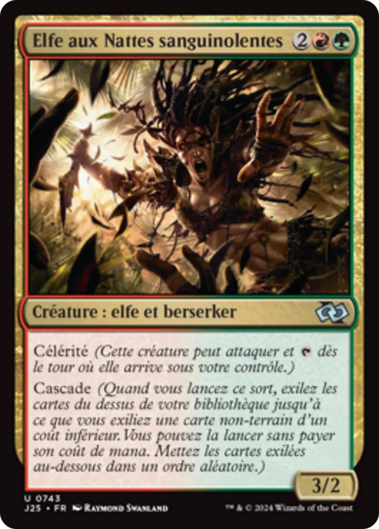 Elfe aux Nattes sanguinolentes — Foundations Jumpstart — Magic: The Gathering
