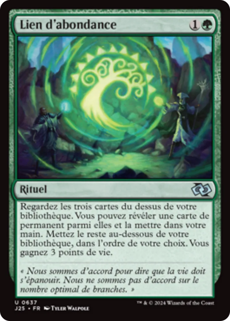 Lien d'abondance — Foundations Jumpstart — Magic: The Gathering