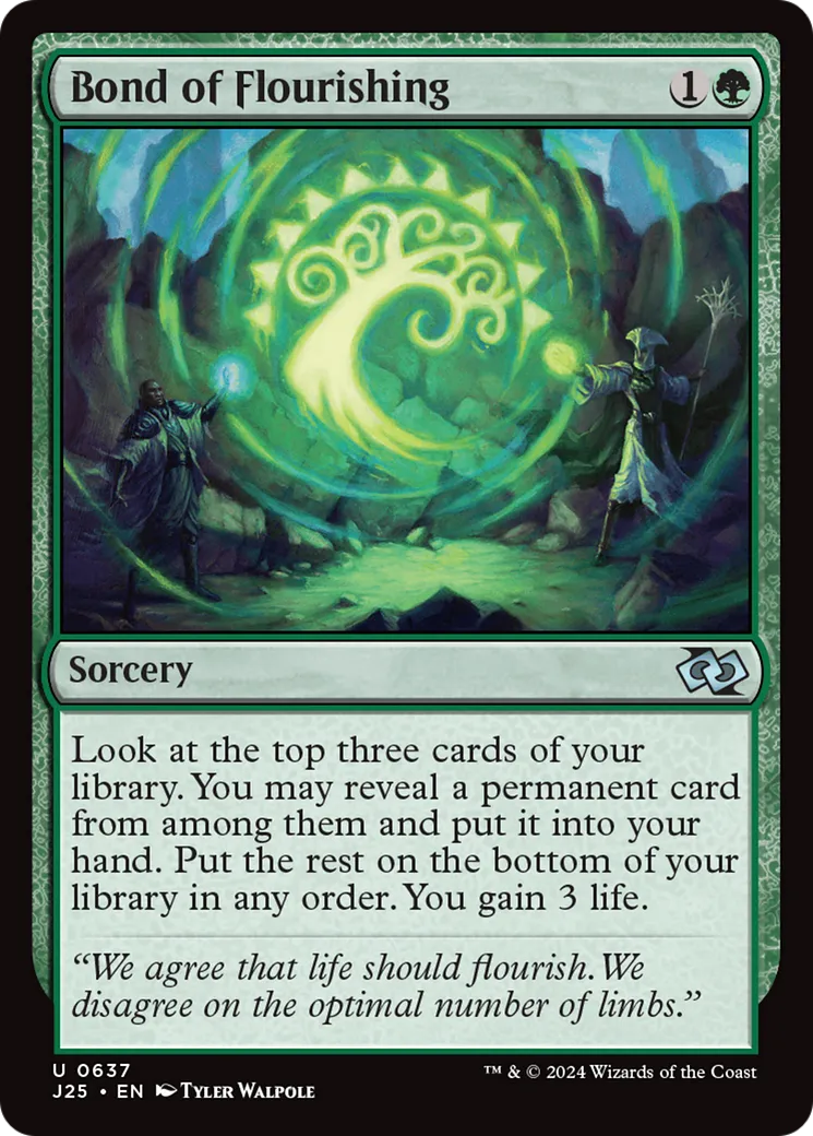 Bond of Flourishing — Foundations Jumpstart — Magic: The Gathering
