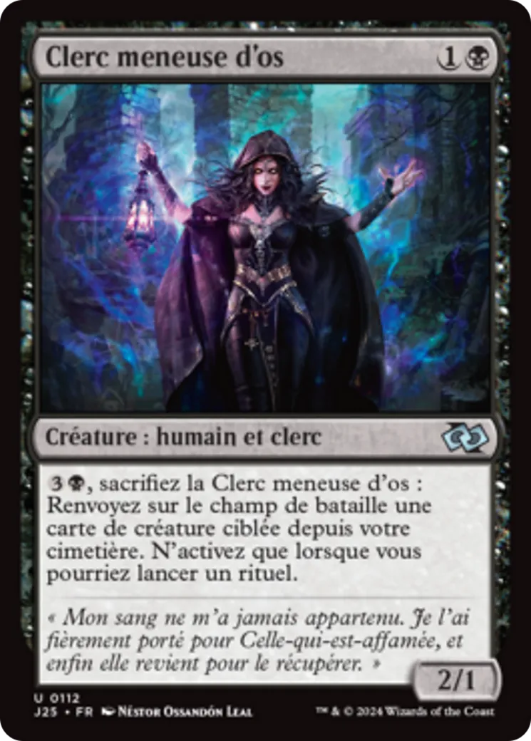 Clerc meneuse d'os — Foundations Jumpstart — Magic: The Gathering