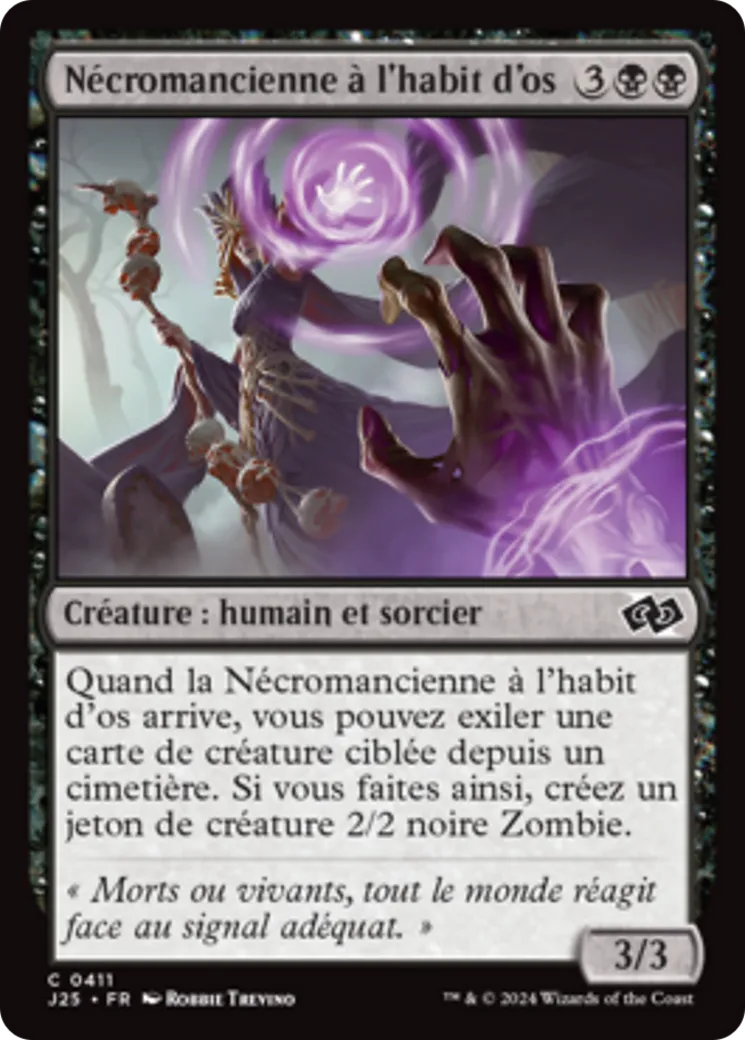 Nécromancienne à l'habit d'os — Foundations Jumpstart — Magic: The Gathering
