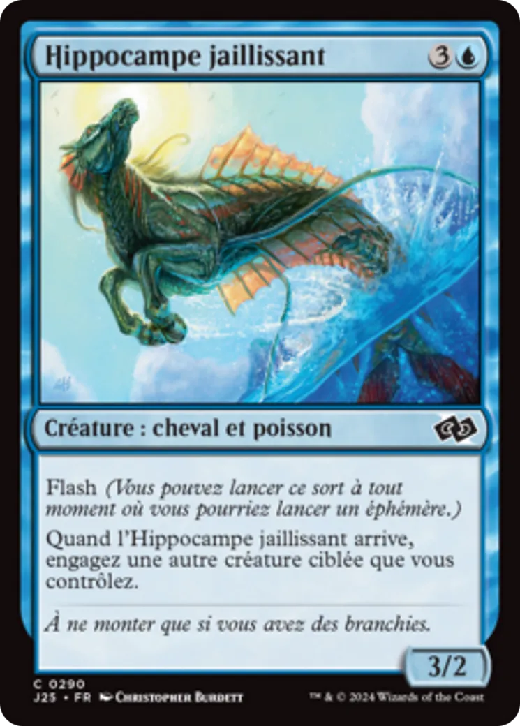 Hippocampe jaillissant — Foundations Jumpstart — Magic: The Gathering