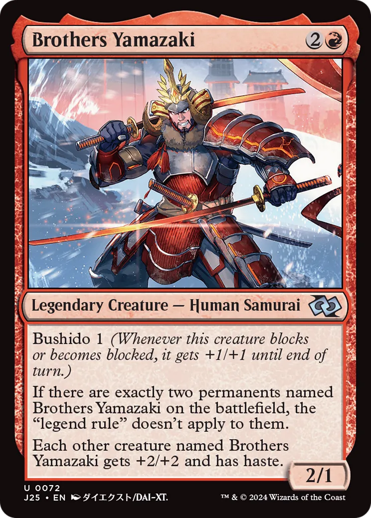 Brothers Yamazaki — Foundations Jumpstart — Magic: The Gathering