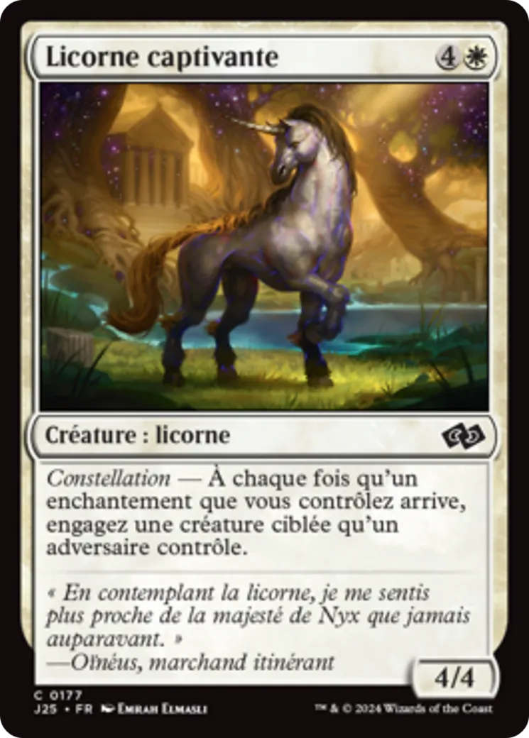 Licorne captivante — Foundations Jumpstart — Magic: The Gathering