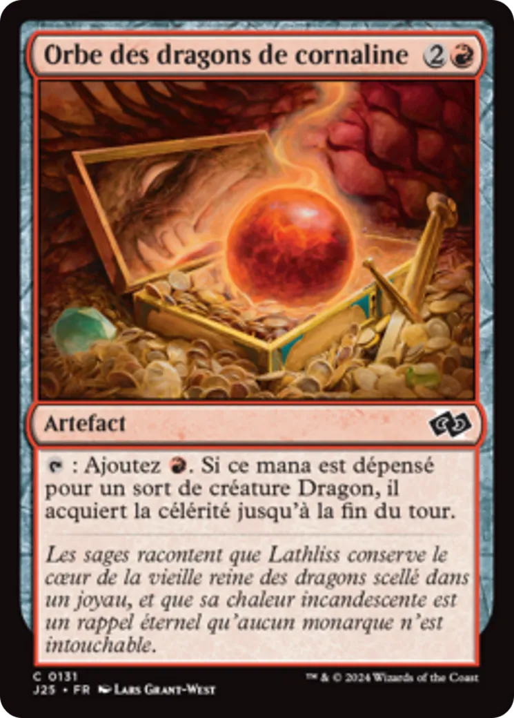 Orbe des dragons de cornaline — Foundations Jumpstart — Magic: The Gathering