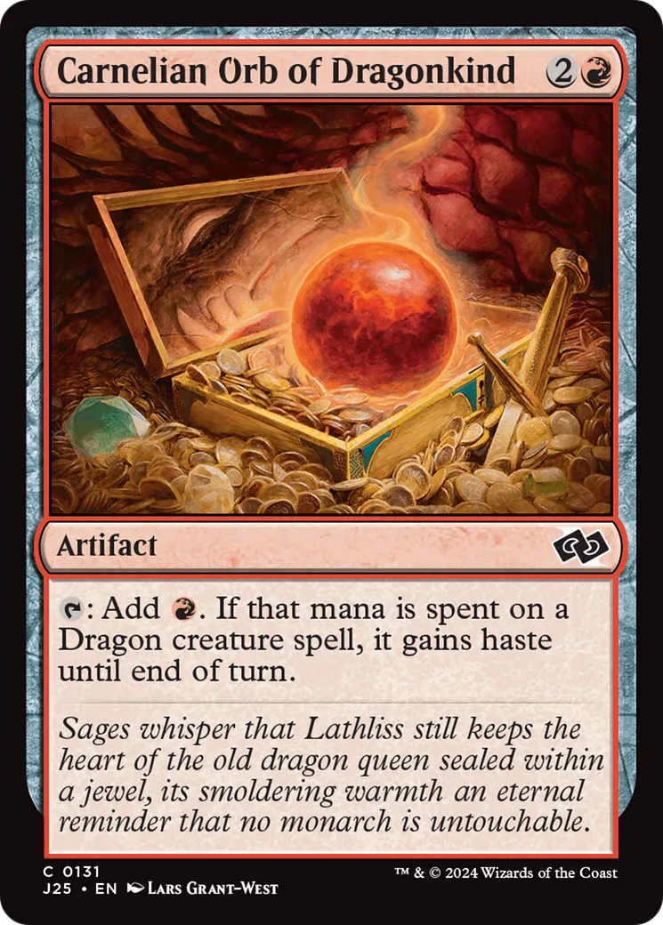 Carnelian Orb of Dragonkind — Foundations Jumpstart — Magic: The Gathering