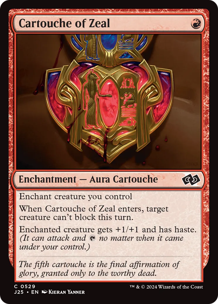 Cartouche of Zeal — Foundations Jumpstart — Magic: The Gathering