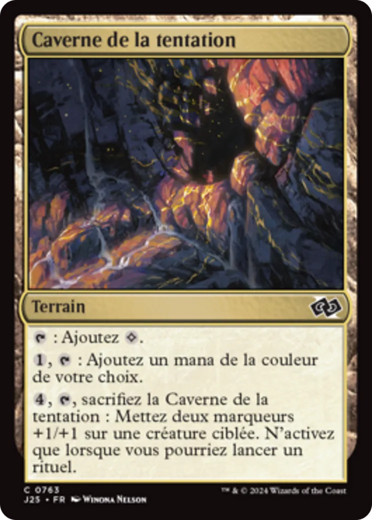 Caverne de la tentation — Foundations Jumpstart — Magic: The Gathering