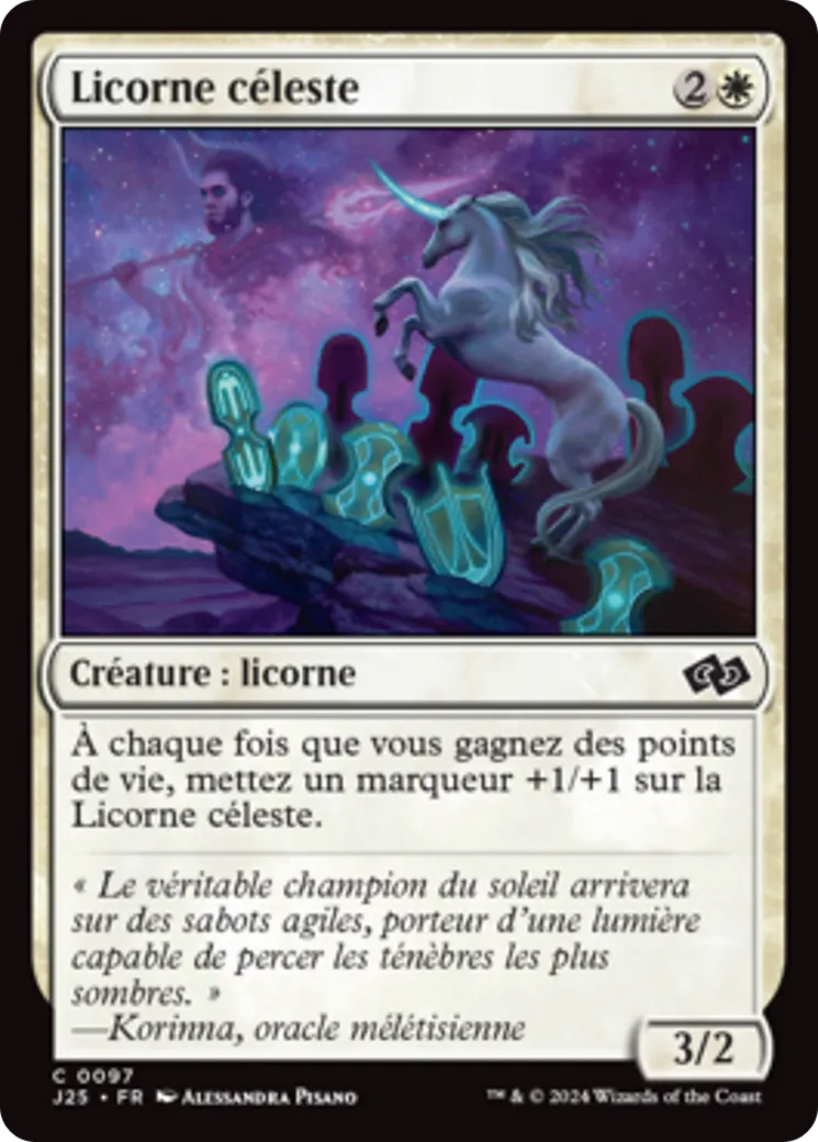 Licorne céleste — Foundations Jumpstart — Magic: The Gathering