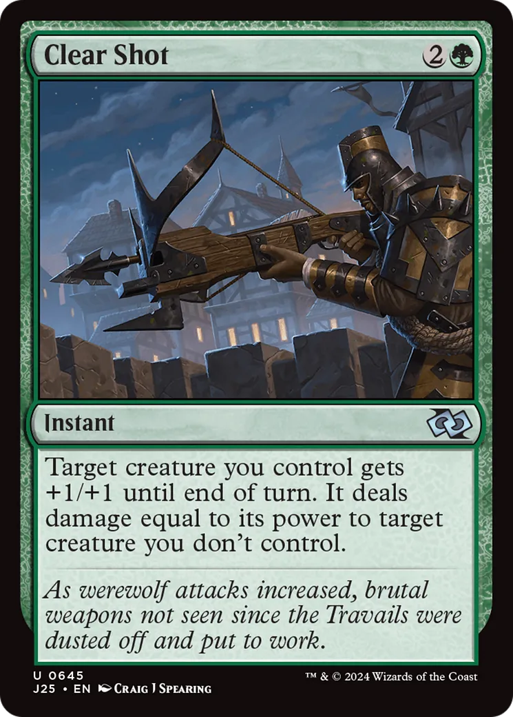Tir dégagé — Foundations Jumpstart — Magic: The Gathering