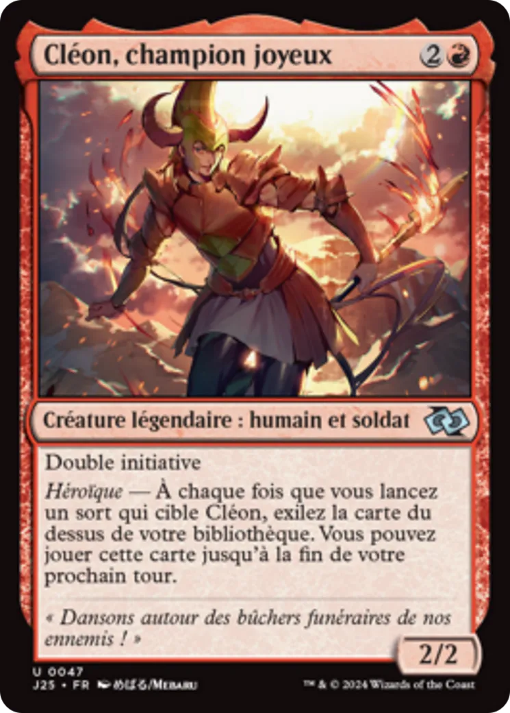 Cléon, champion joyeux — Foundations Jumpstart — Magic: The Gathering