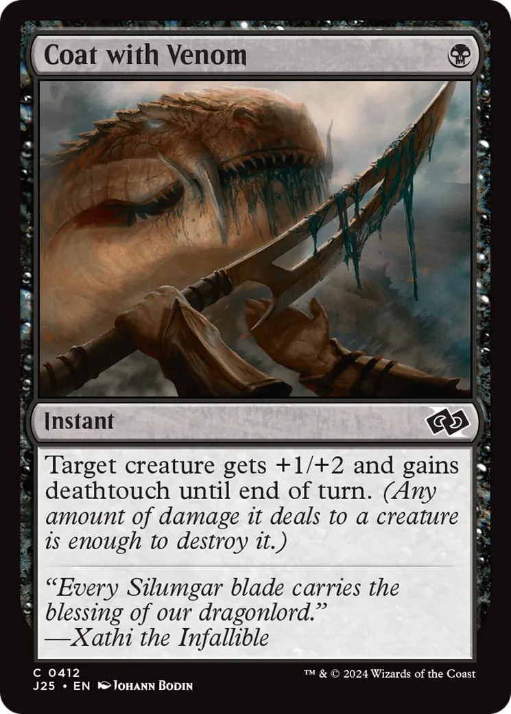 Enduire de venin — Foundations Jumpstart — Magic: The Gathering