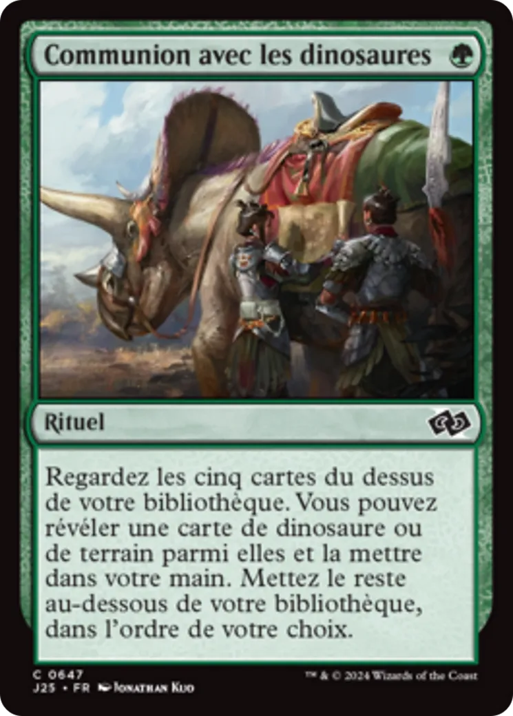 Communion avec les dinosaures — Foundations Jumpstart — Magic: The Gathering