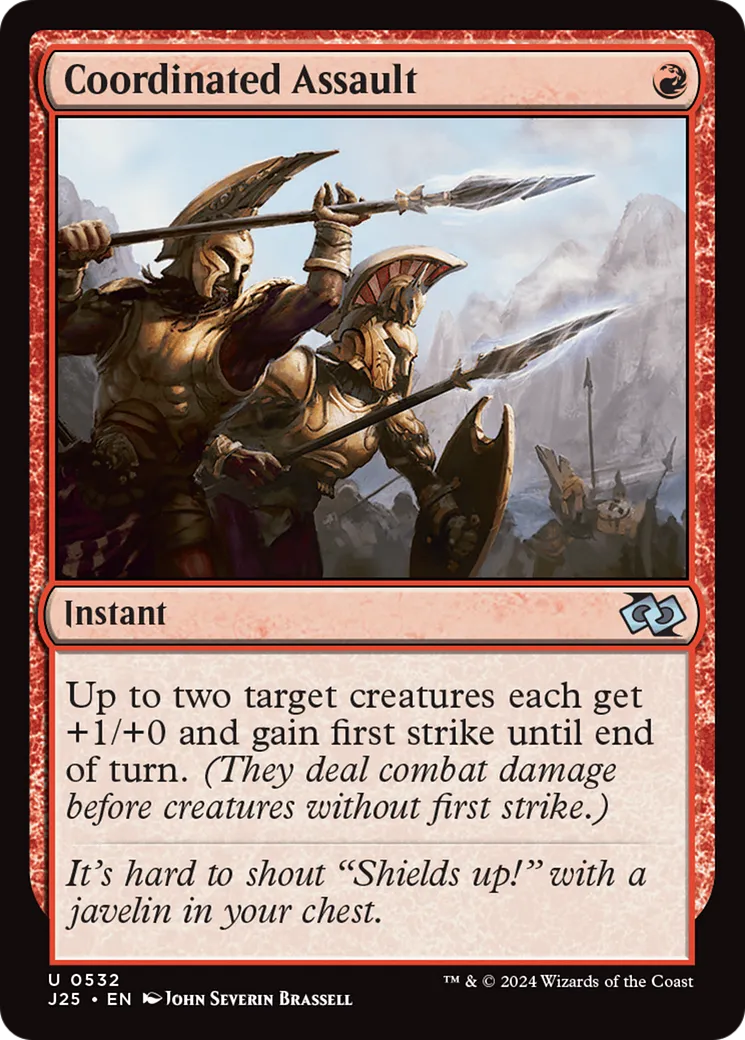 Coordinated Assault from Foundations Jumpstart - Magic: The Gathering