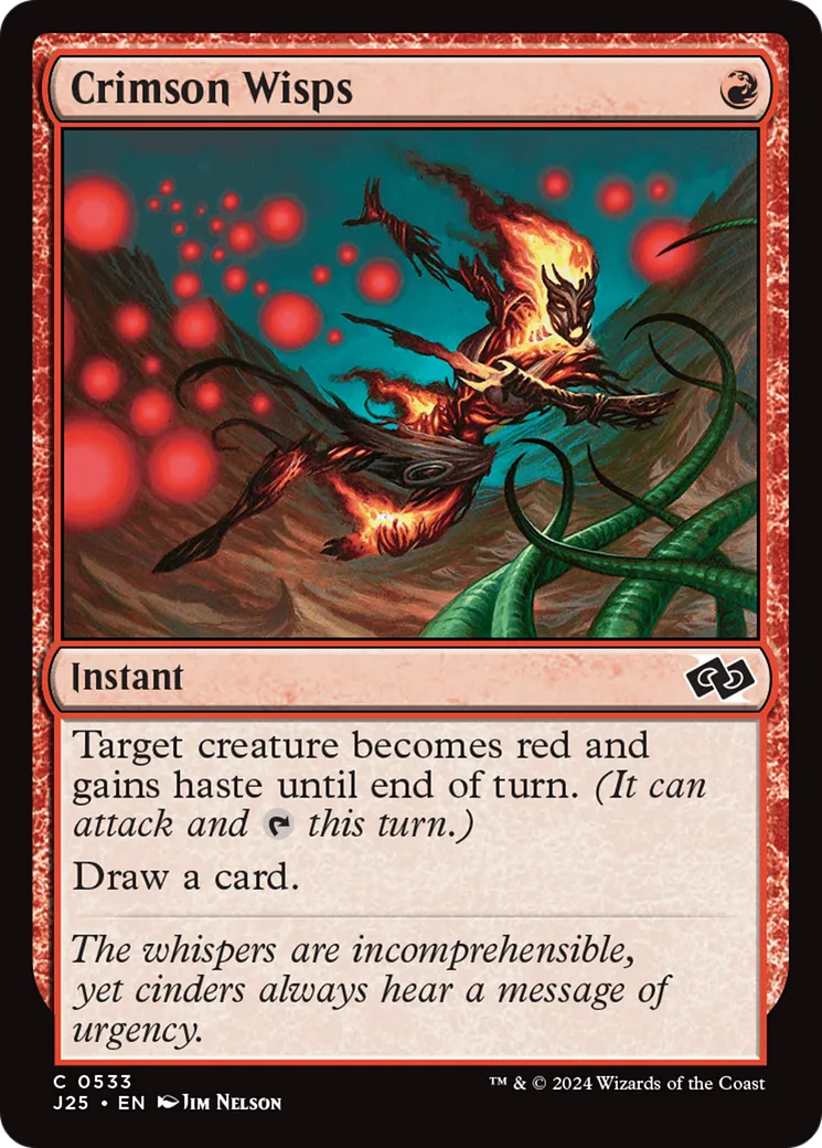 Crimson Wisps — Foundations Jumpstart — Magic: The Gathering