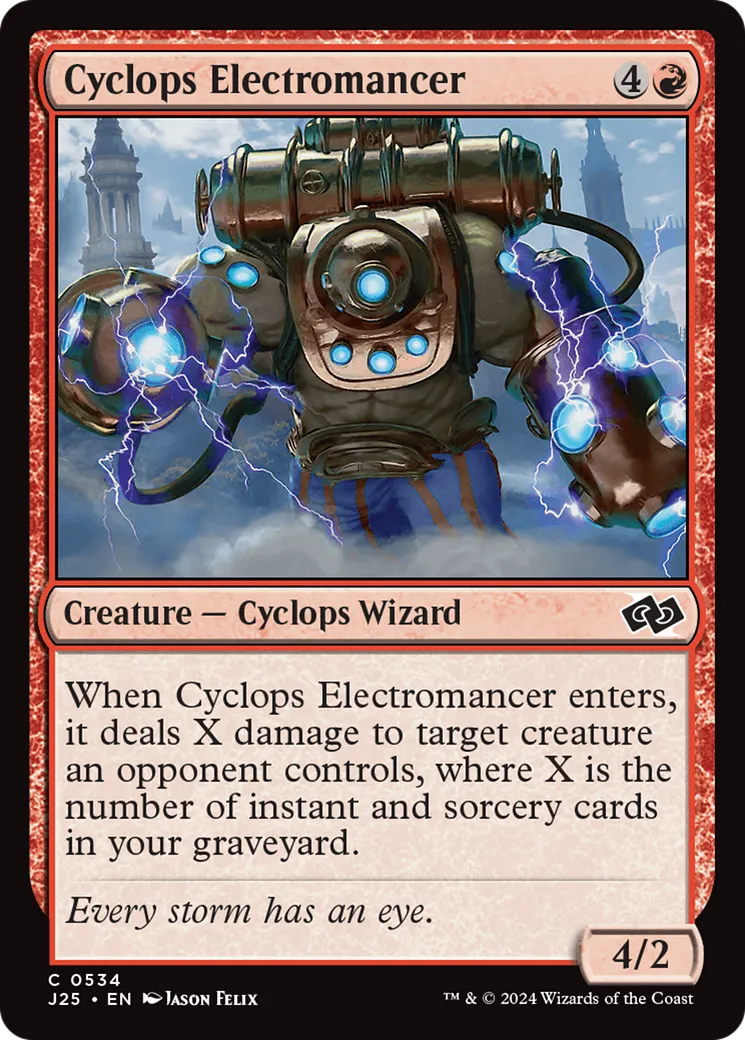 Cyclops Electromancer — Foundations Jumpstart — Magic: The Gathering