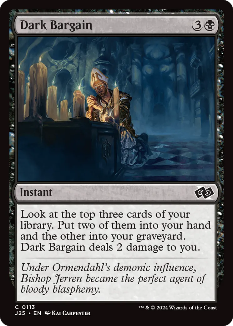 Dark Bargain — Foundations Jumpstart — Magic: The Gathering