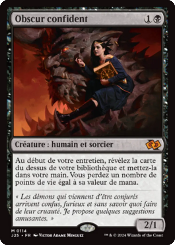 Obscur confident — Foundations Jumpstart — Magic: The Gathering