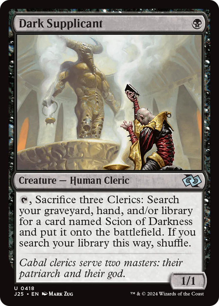 Obscur supplicateur — Foundations Jumpstart — Magic: The Gathering