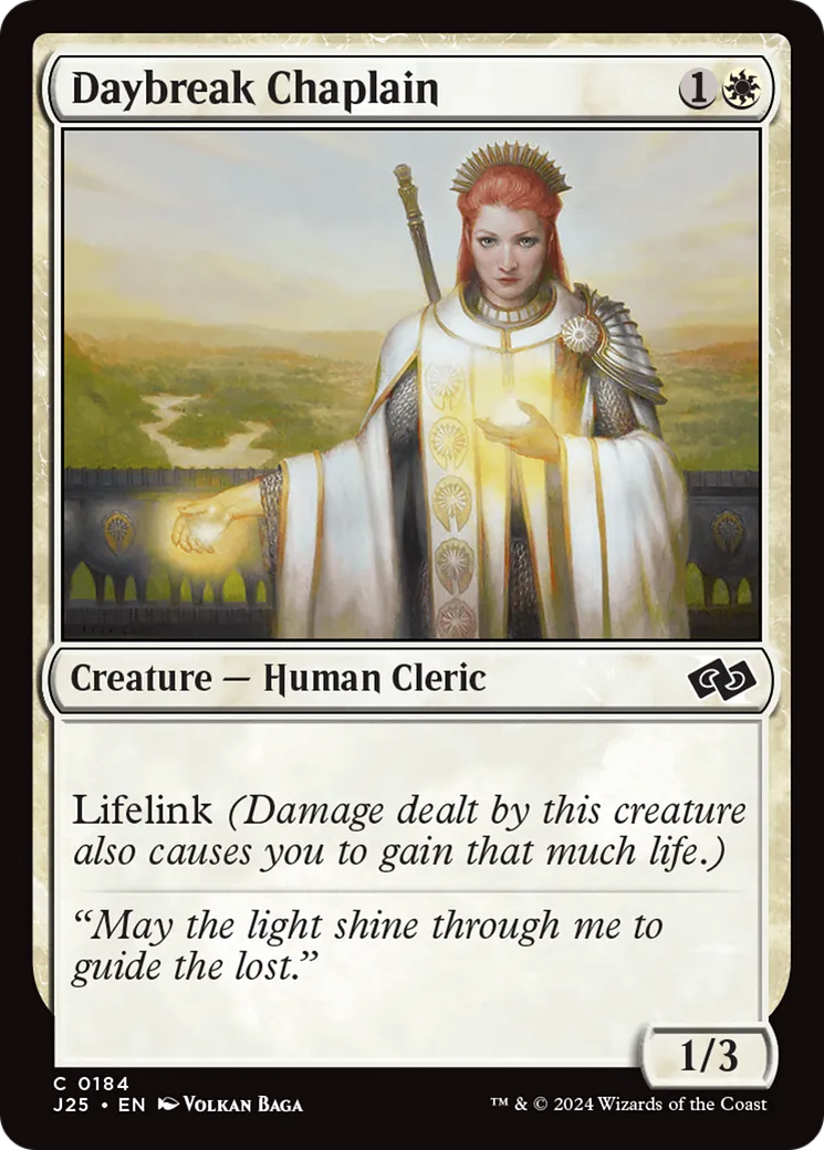 Daybreak Chaplain — Foundations Jumpstart — Magic: The Gathering