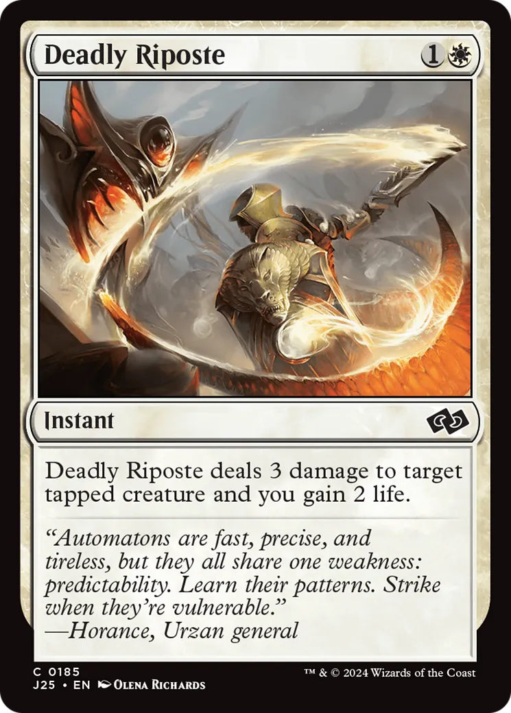 Deadly Riposte — Foundations Jumpstart — Magic: The Gathering