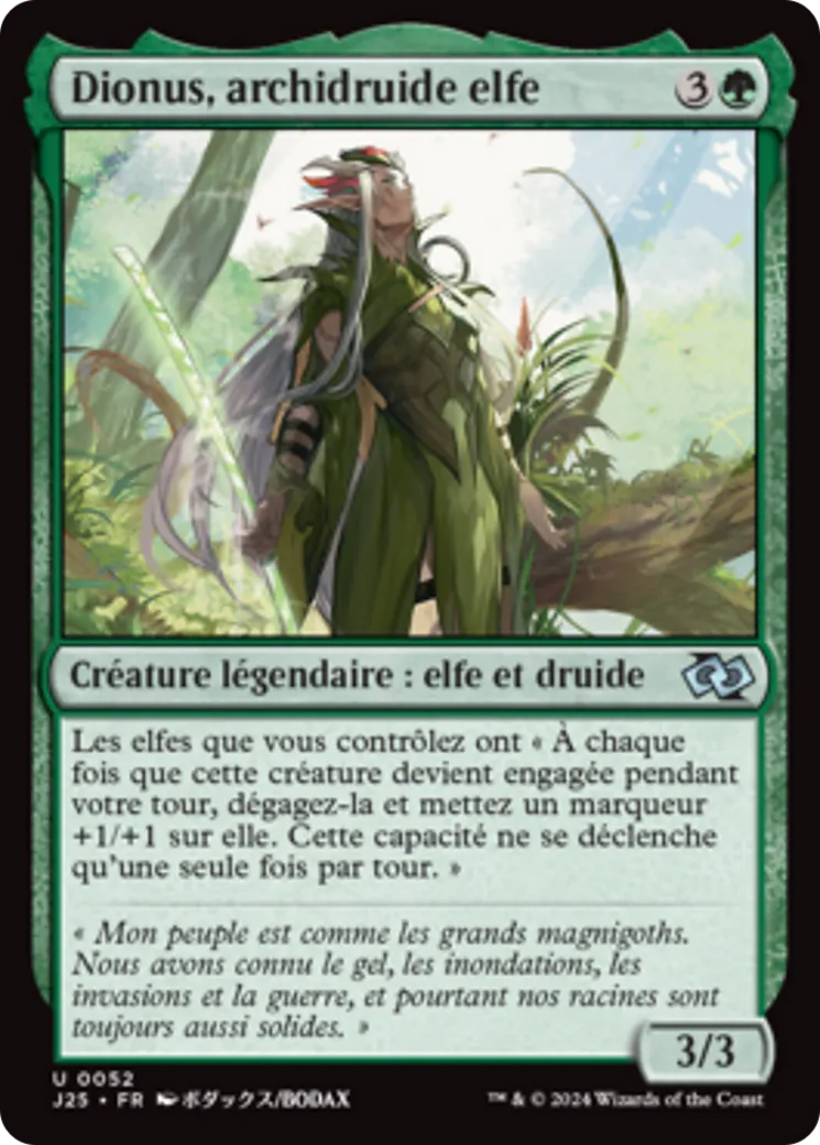 Dionus, archidruide elfe — Foundations Jumpstart — Magic: The Gathering