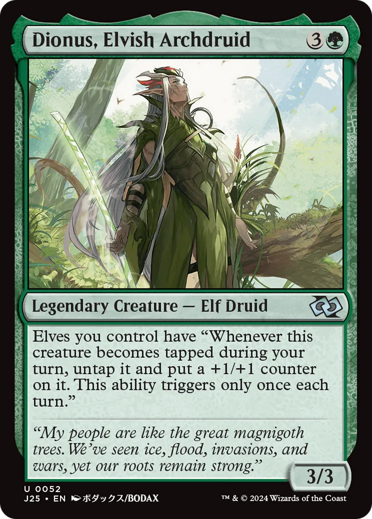Dionus, archidruide elfe — Foundations Jumpstart — Magic: The Gathering