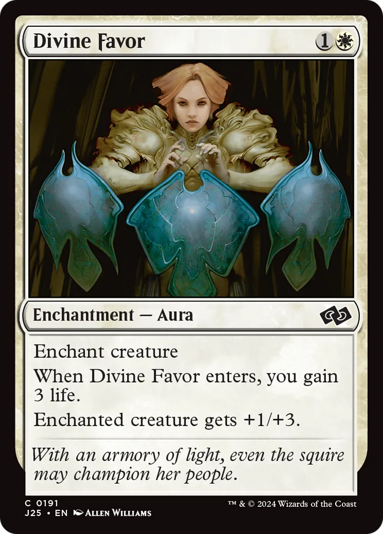 Divine Favor — Foundations Jumpstart — Magic: The Gathering
