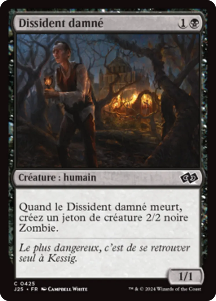 Dissident damné — Foundations Jumpstart — Magic: The Gathering