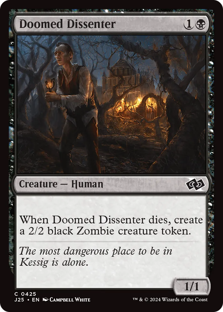 Doomed Dissenter from Foundations Jumpstart - Magic: The Gathering