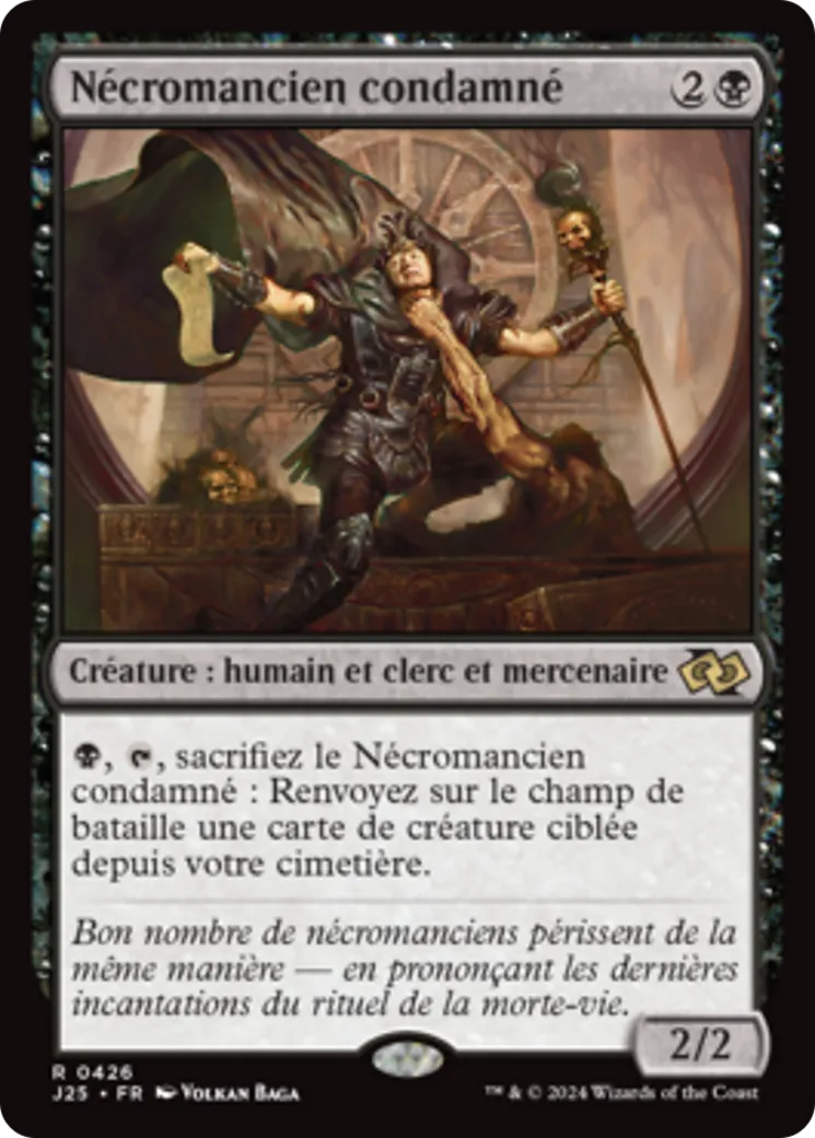 Nécromancien condamné — Foundations Jumpstart — Magic: The Gathering