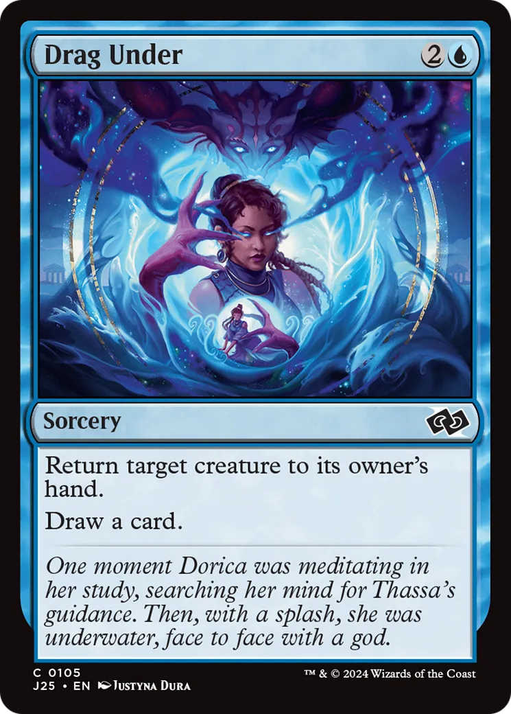 Drag Under — Foundations Jumpstart — Magic: The Gathering