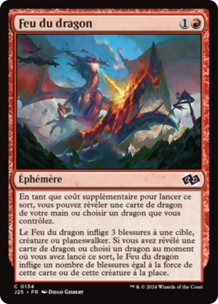Feu du dragon — Foundations Jumpstart — Magic: The Gathering