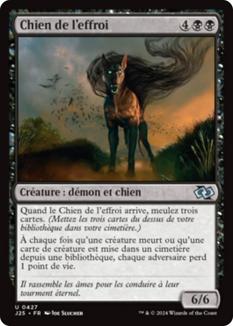 Chien de l'effroi — Foundations Jumpstart — Magic: The Gathering