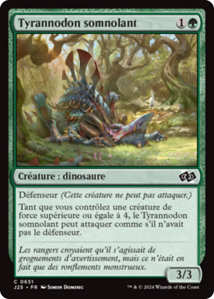 Tyrannodon somnolant — Foundations Jumpstart — Magic: The Gathering