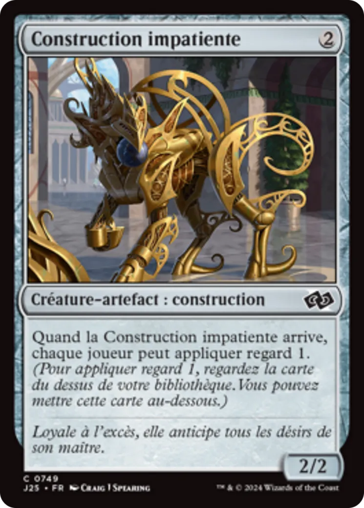 Construction impatiente — Foundations Jumpstart — Magic: The Gathering