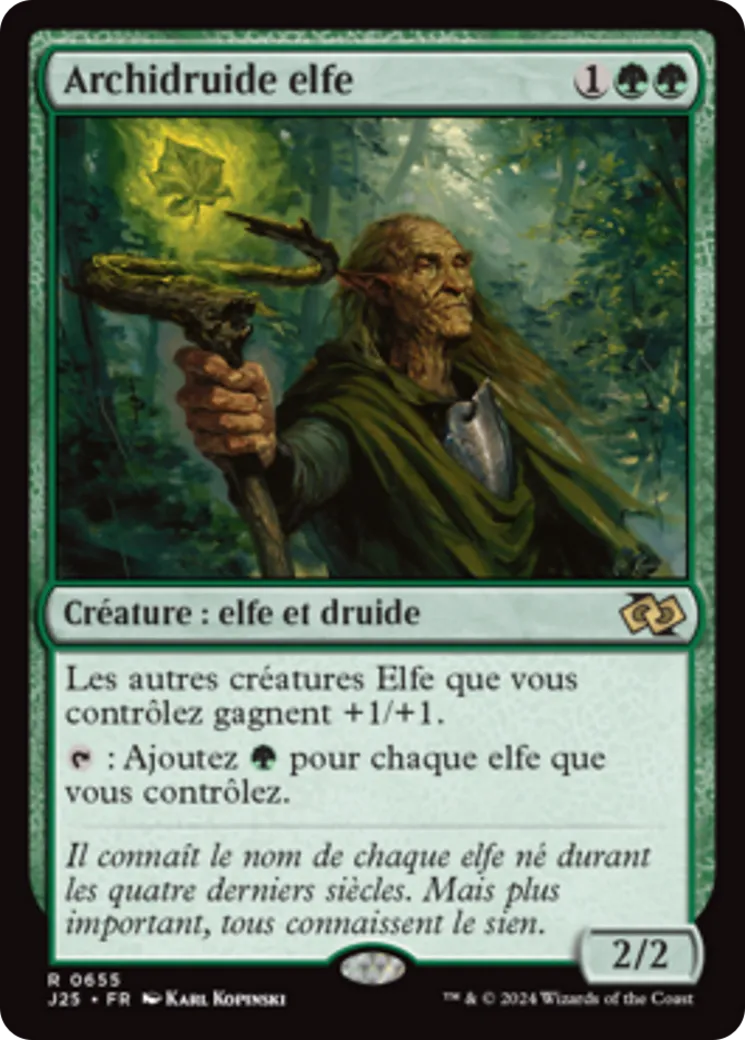 Archidruide elfe — Foundations Jumpstart — Magic: The Gathering