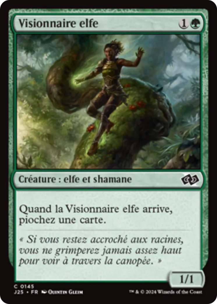 Visionnaire elfe — Foundations Jumpstart — Magic: The Gathering
