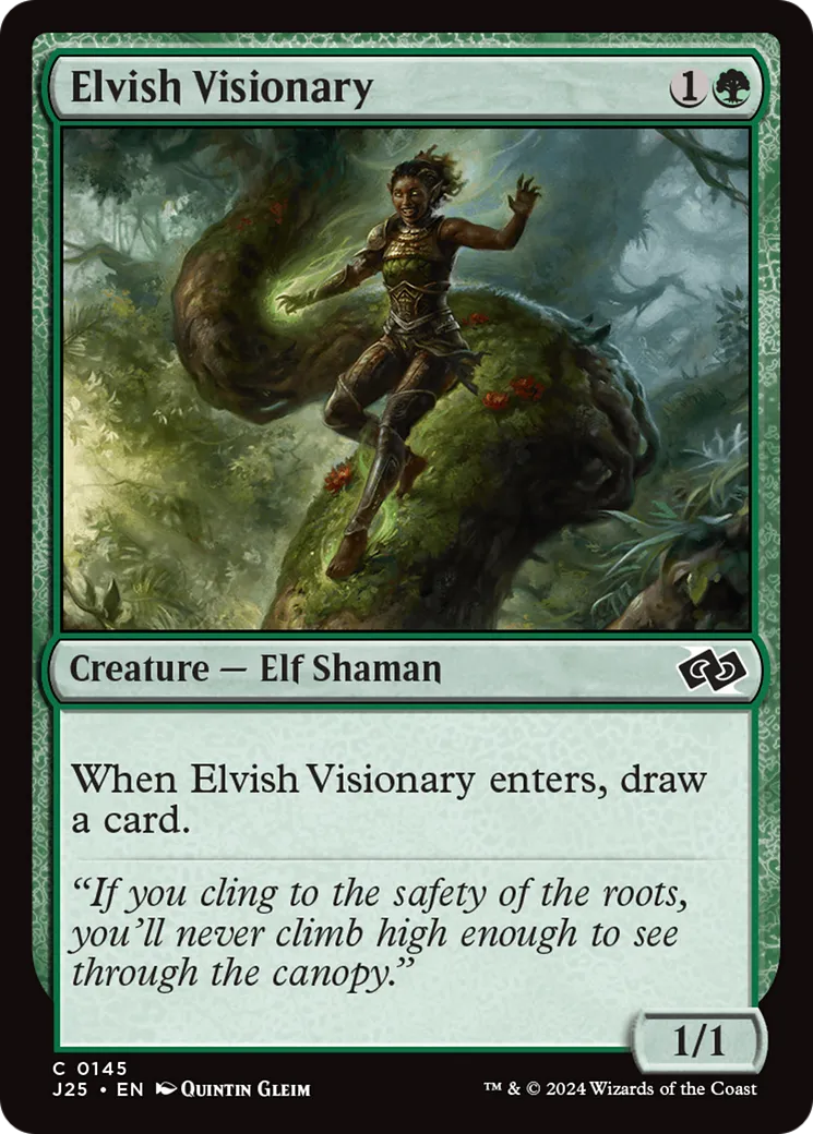 Visionnaire elfe — Foundations Jumpstart — Magic: The Gathering