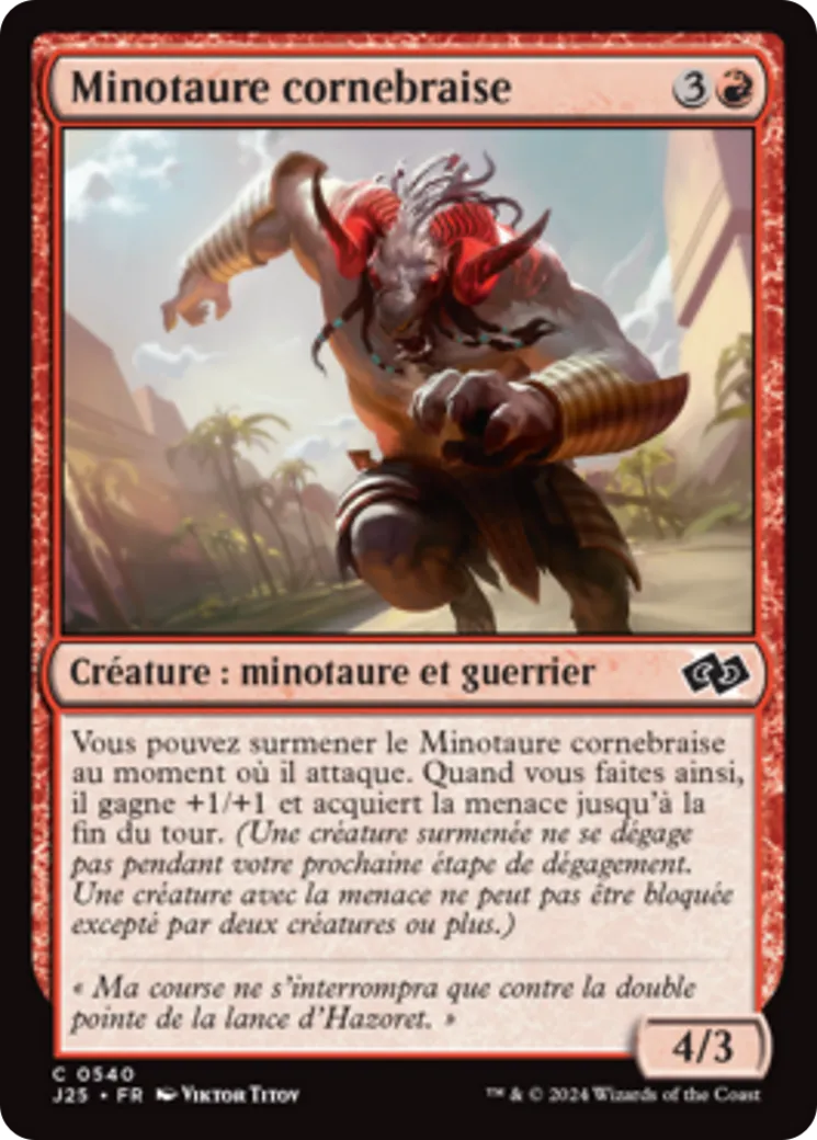 Minotaure cornebraise — Foundations Jumpstart — Magic: The Gathering