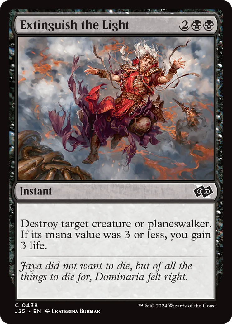 Éteindre la lumière — Foundations Jumpstart — Magic: The Gathering